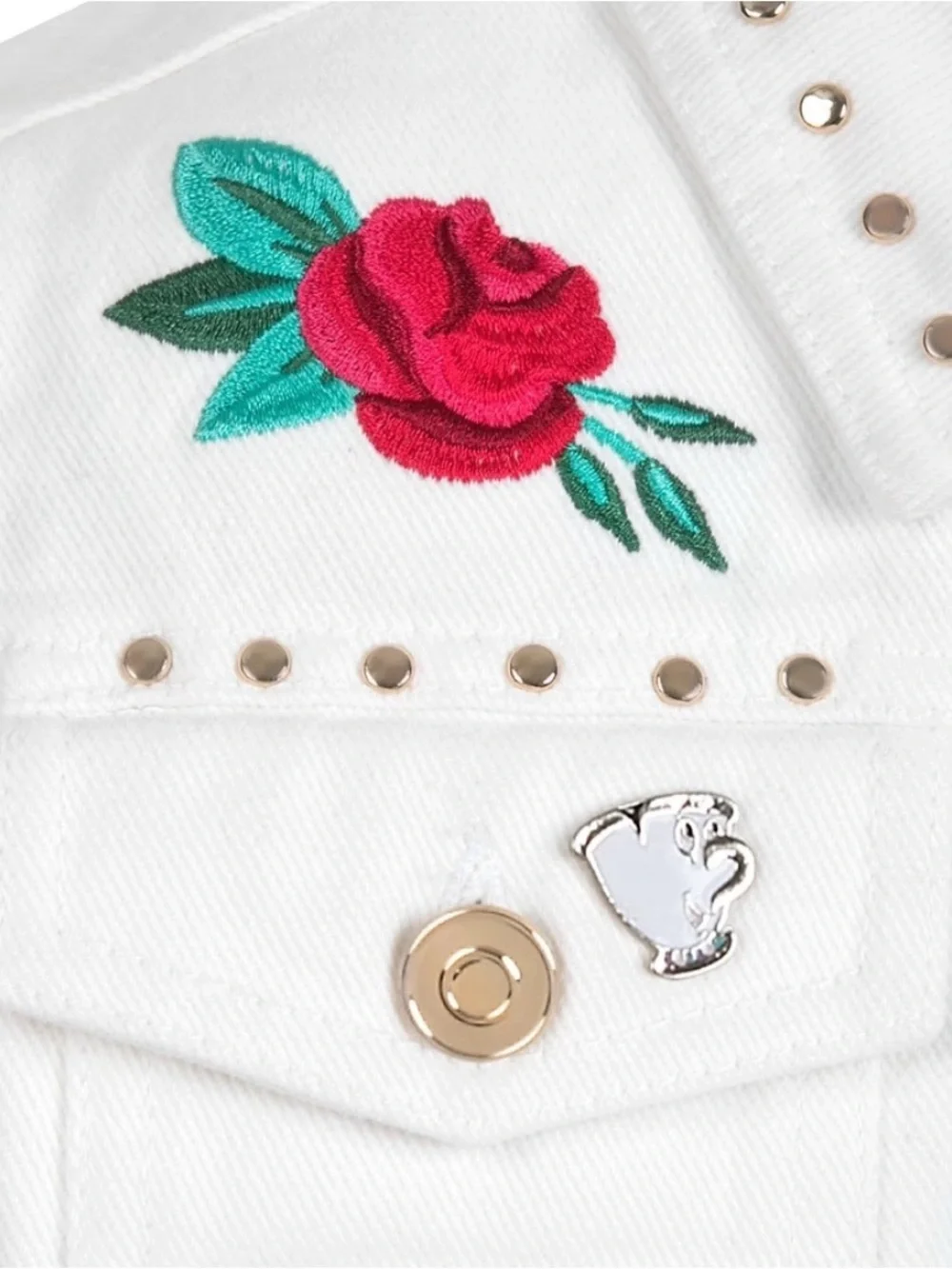 Disney Denim Jacket Belle from Beauty and The Beast